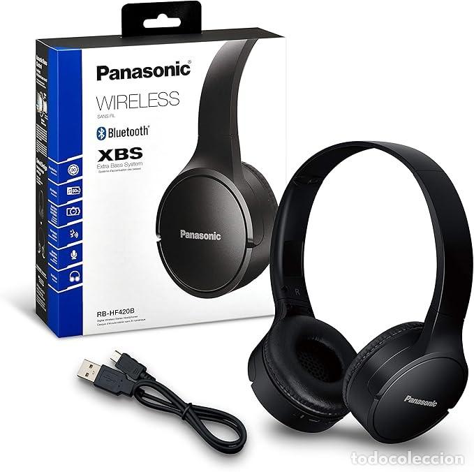 Nuevo: Auriculares Bluetooth Panasonic Inal&aacute;mbricos con Micr&oacute;fono, XBS Extra Bass, 50 Horas, Negros