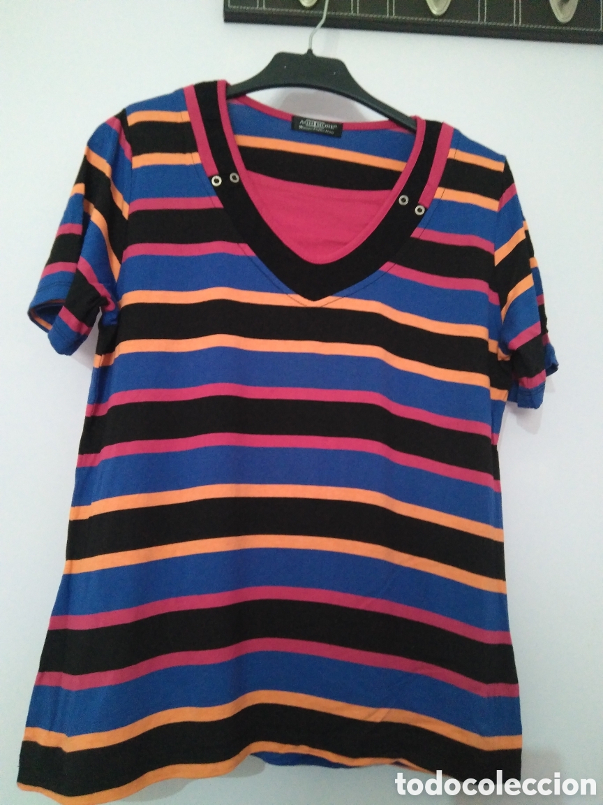 Nuevo: Camiseta rayas, manga corta