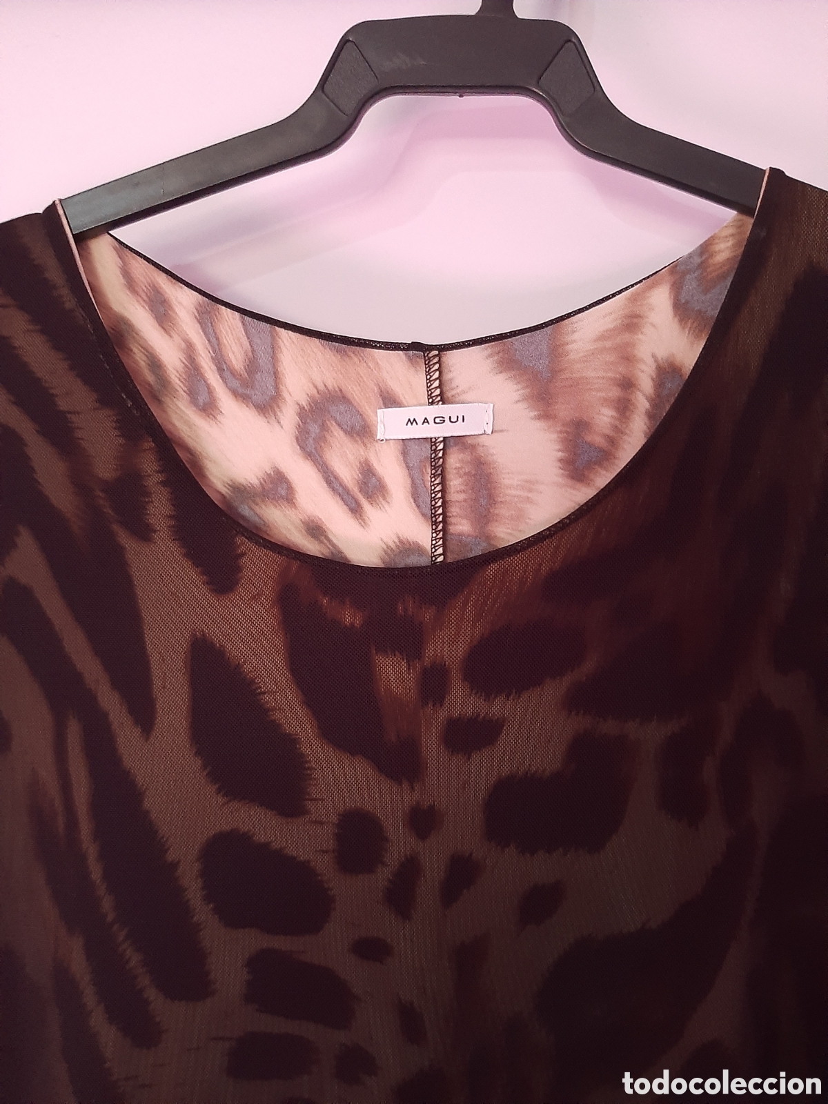 Nuevo: Blusa leopardo de gasa negra - Foto 2