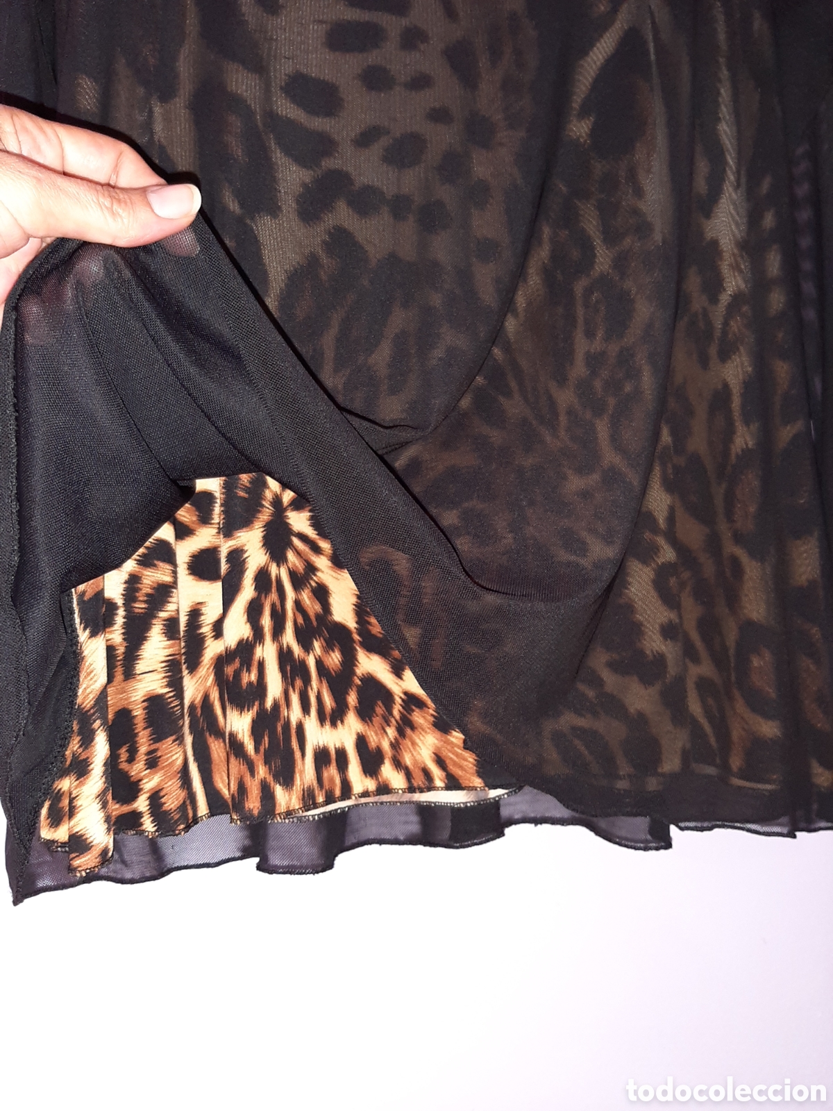 Nuevo: Blusa leopardo de gasa negra - Foto 5