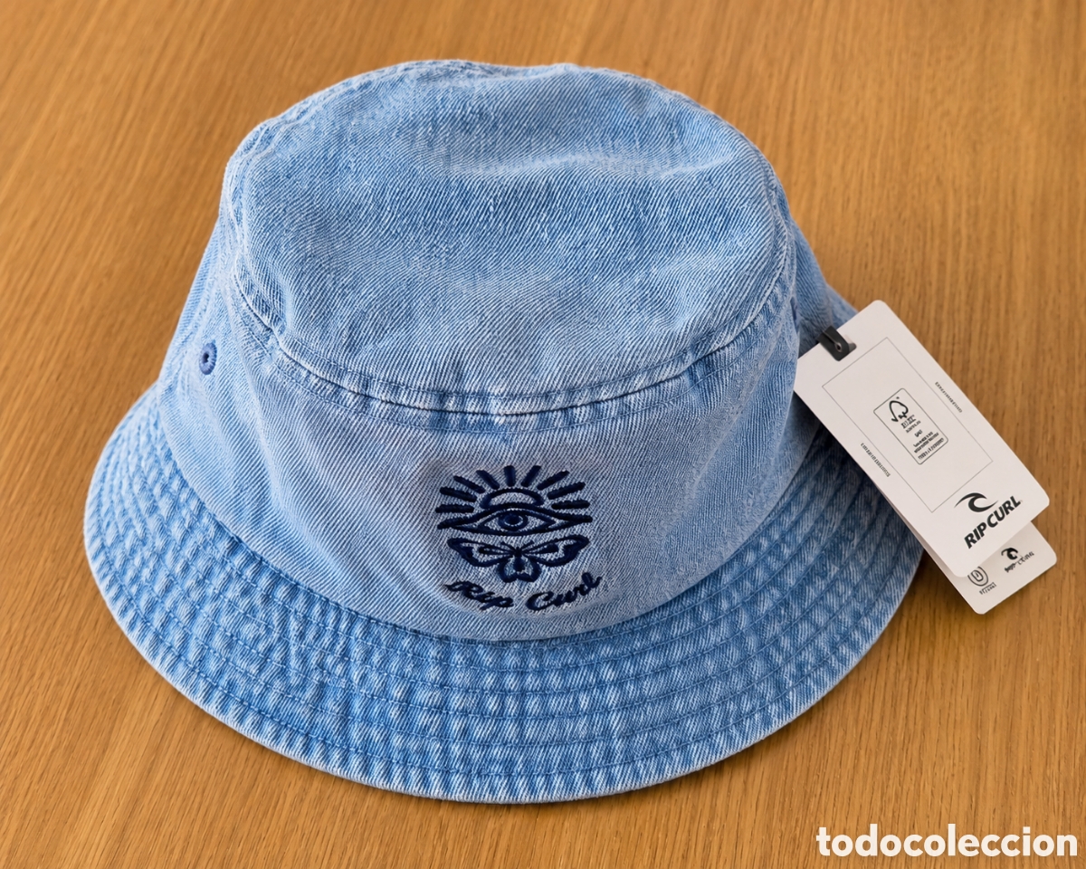 Nuevo: Sombrero bob vaquero Rip Curl Denim Short Brim azul M