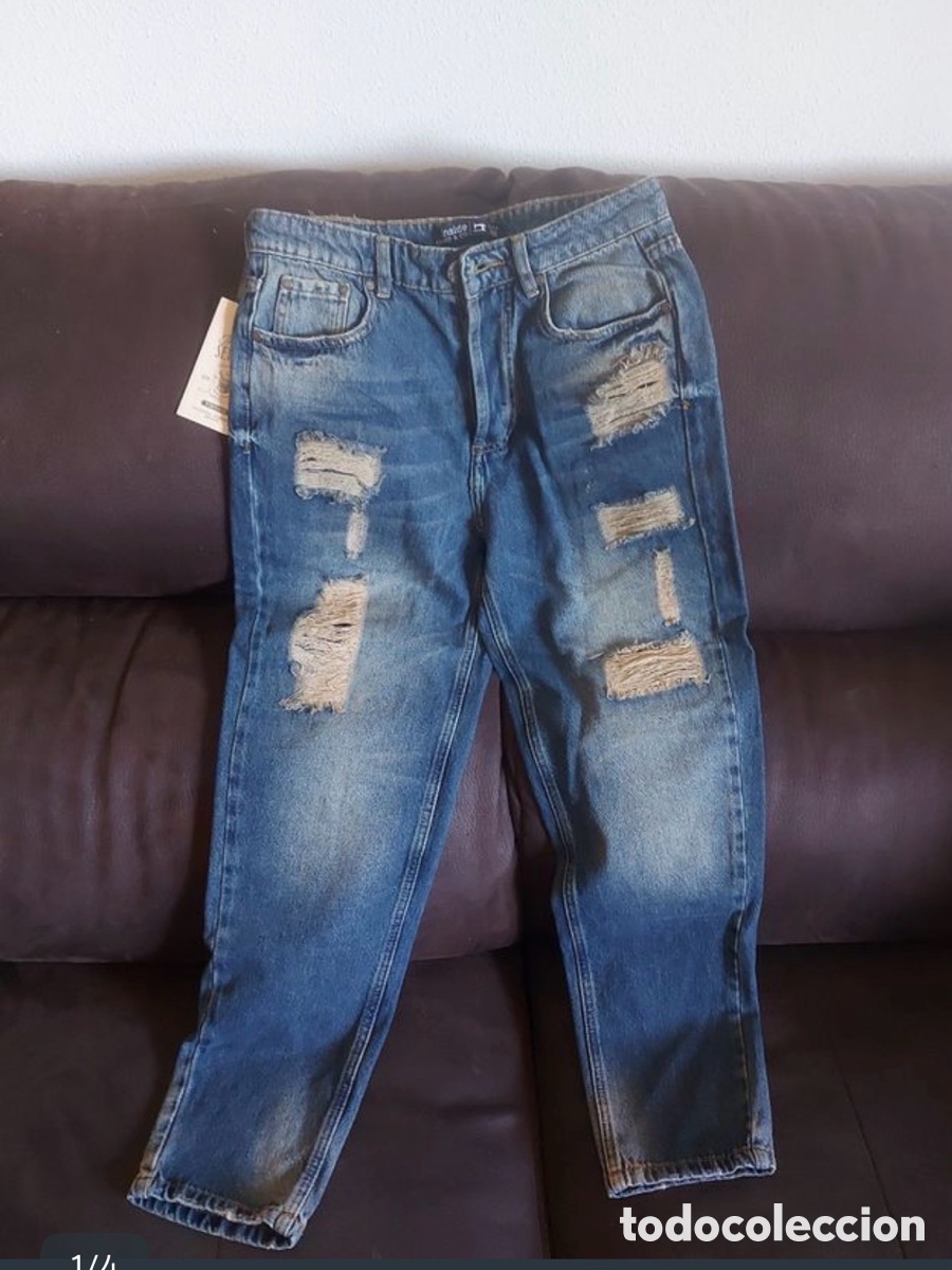 Nuevo: Vaqueros Mom Fit Rotos INSIDE - Nuevos con etiqueta - Talla 36