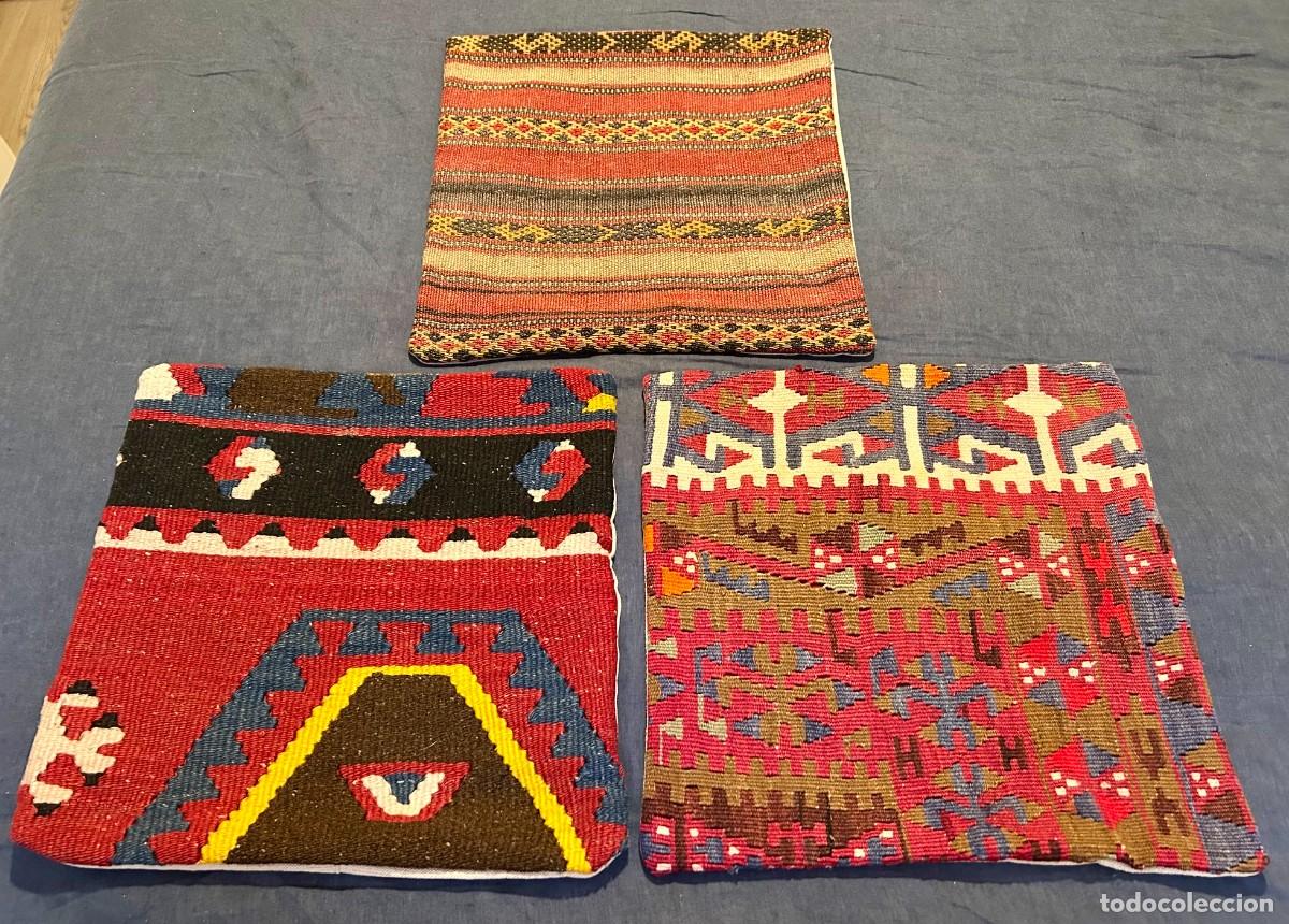 Nuevo: 3 Fundas Cojines Kilim. Nuevas