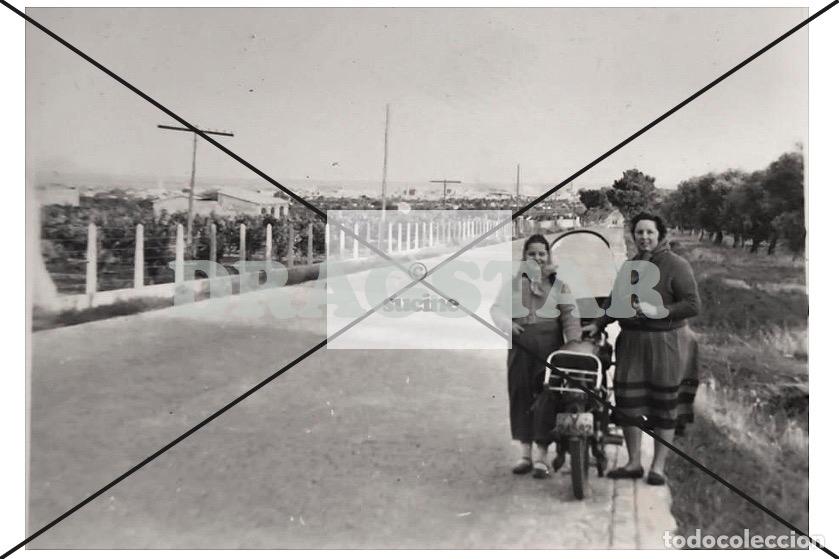 Nuevo: CASTELL&Oacute;N EN EL RECUERDO, ASPECTO DE LA CARRETERA NACIONAL 340 (AVDA VALENCIA) EN LOS A&Ntilde;OS 50 C-80