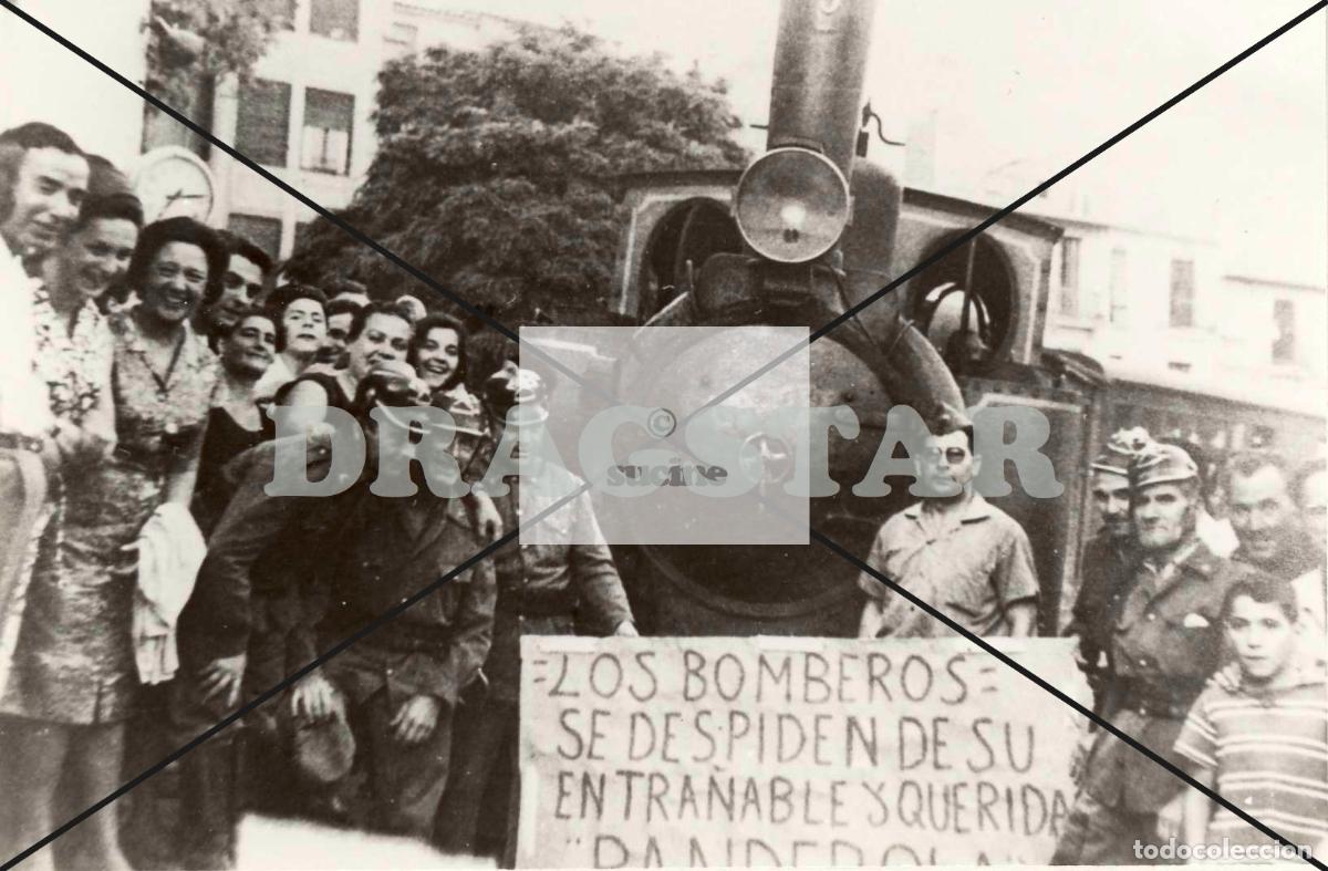 Nuevo: CASTELLON EN EL RECUERDO, LOS BOMBEROS DESPIDEN A LA PANDEROLA EN 1963 C-80