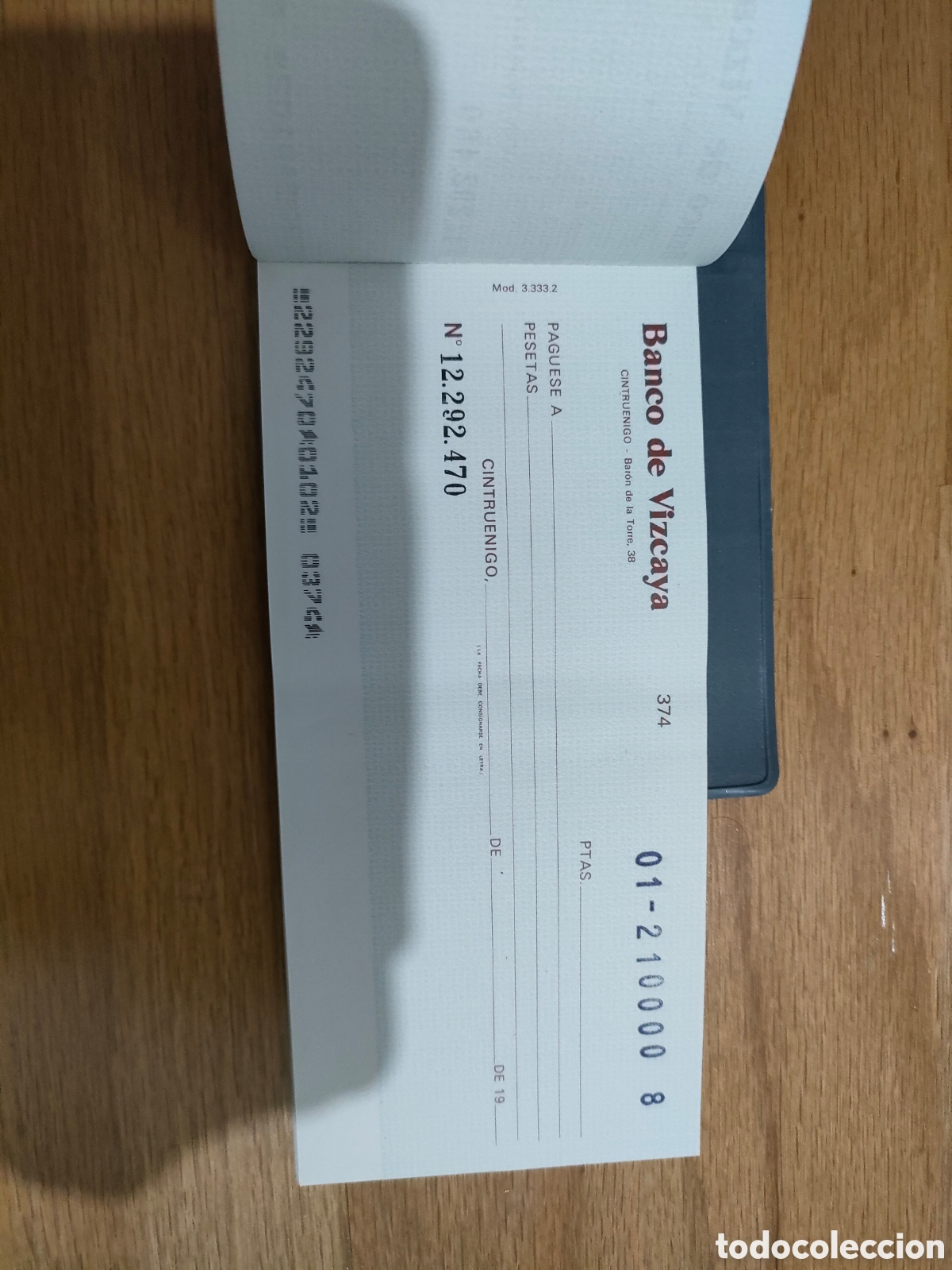 Nuevo: TALONARIO CHEQUES BANCO DE VIZCAYA - Foto 2