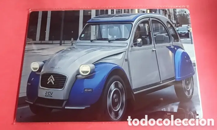 Nuevo: Cartel Met&aacute;lico Citro&euml;n 2CV
