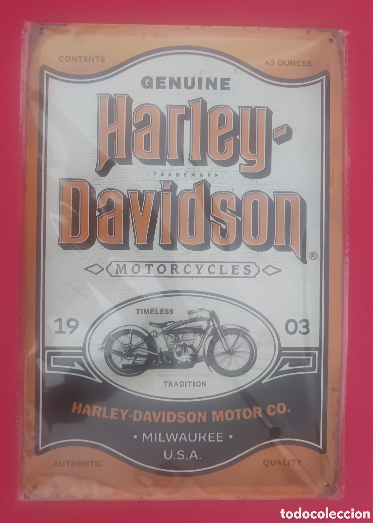 Nuevo: Cartel Met&aacute;lico Harley-Davidson