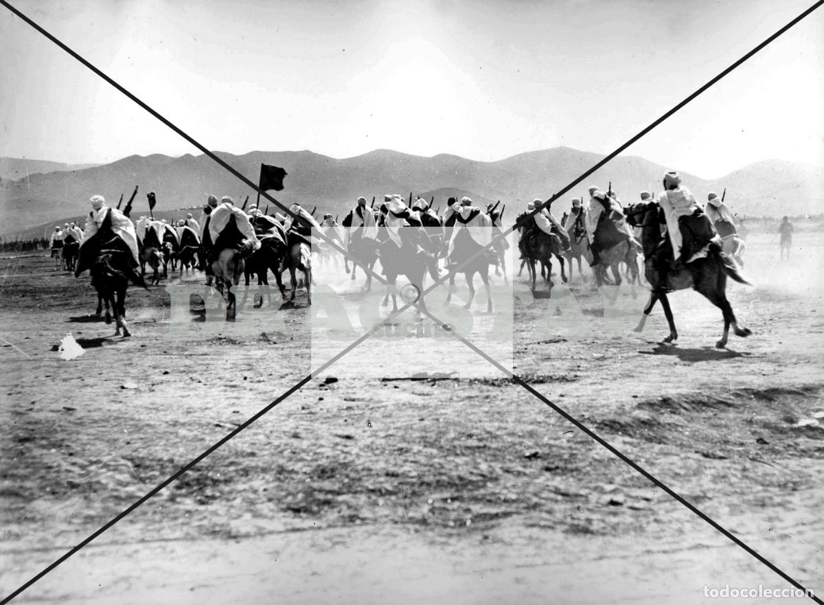 Nuevo: LA GUERRA DE ESPA&Ntilde;A EN AFRICA, SOLDADOS NATIVOS SAHARAUIS A CABALLO EN CEUTA O MELILLA TD 82