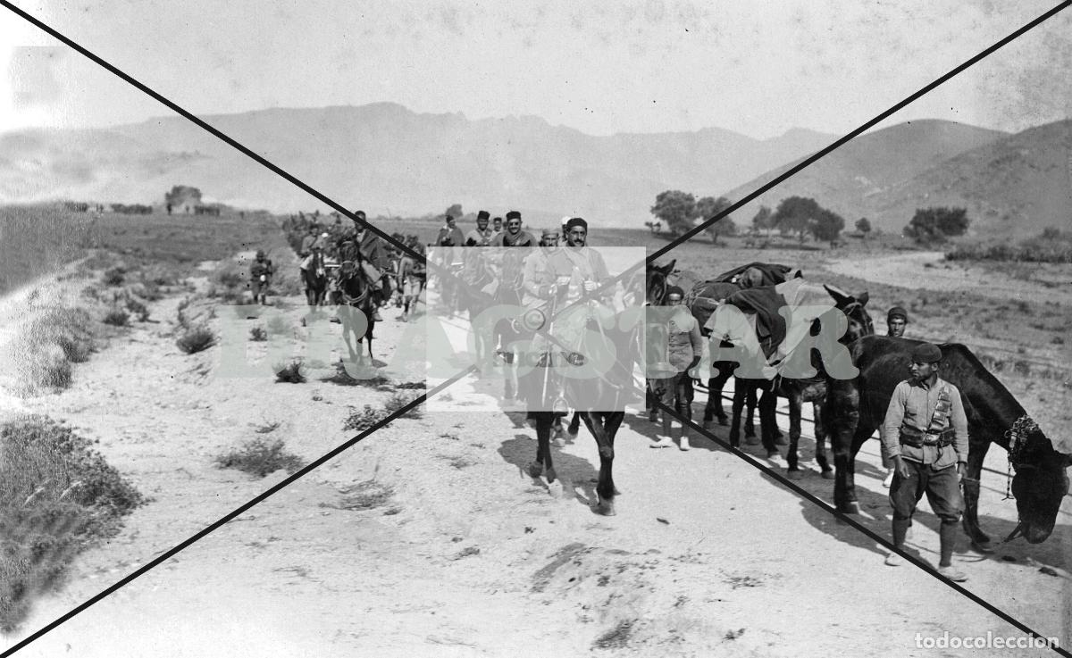 Nuevo: LA GUERRA DE ESPA&Ntilde;A EN AFRICA, SOLDADOS NATIVOS SAHARAUIS A CABALLO EN CEUTA O MELILLA TD 82
