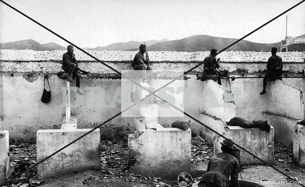 Nuevo: LA GUERRA DE ESPA&Ntilde;A EN AFRICA, CUARTEL Y SOLDADOS VIGILANDO EN CEUTA O MELILLA TD 82