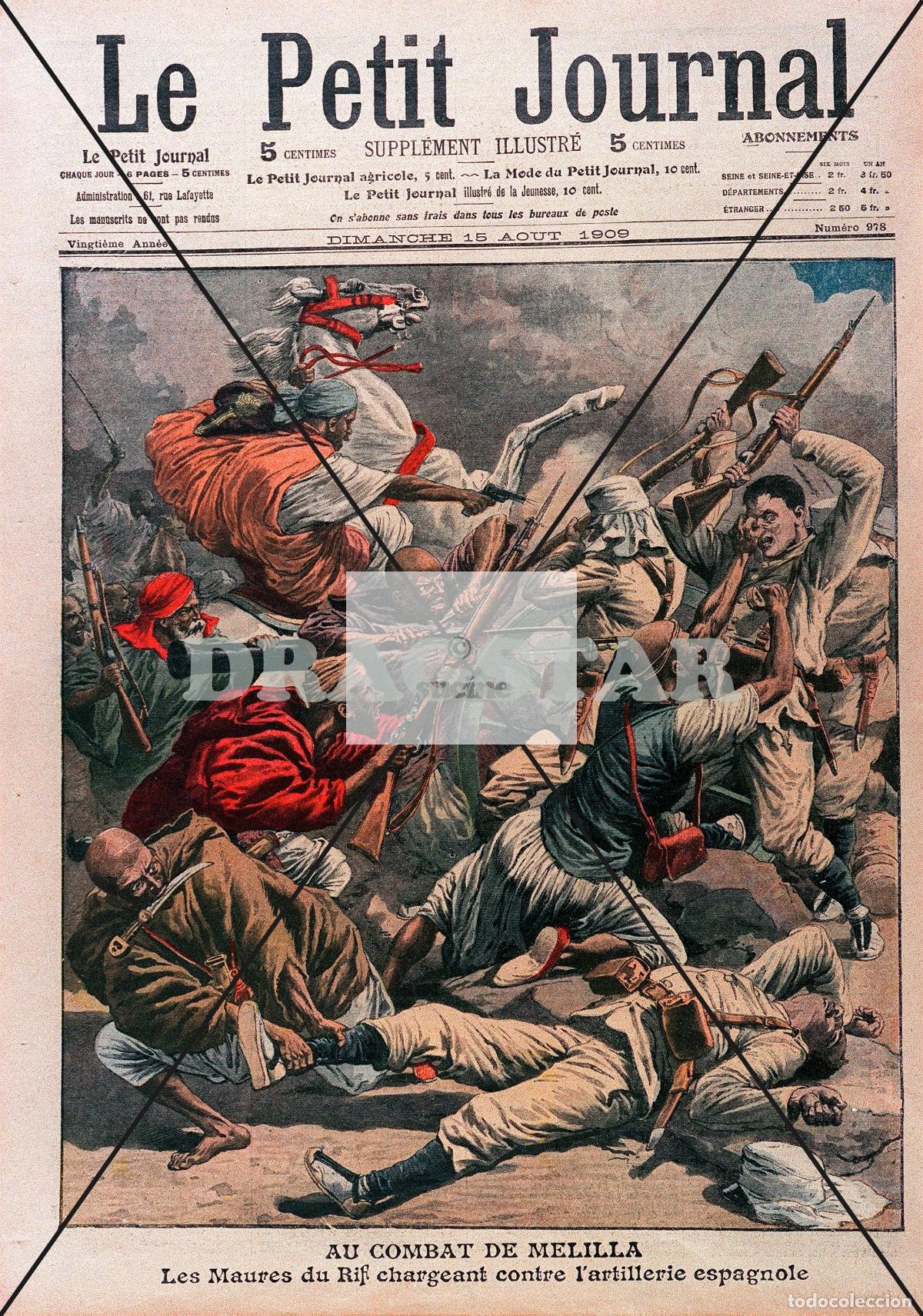 Nuevo: LA GUERRA DE ESPA&Ntilde;A EN AFRICA, PORTADA REVISTA FRANCESA LE PETIT JOURNAL TD 82