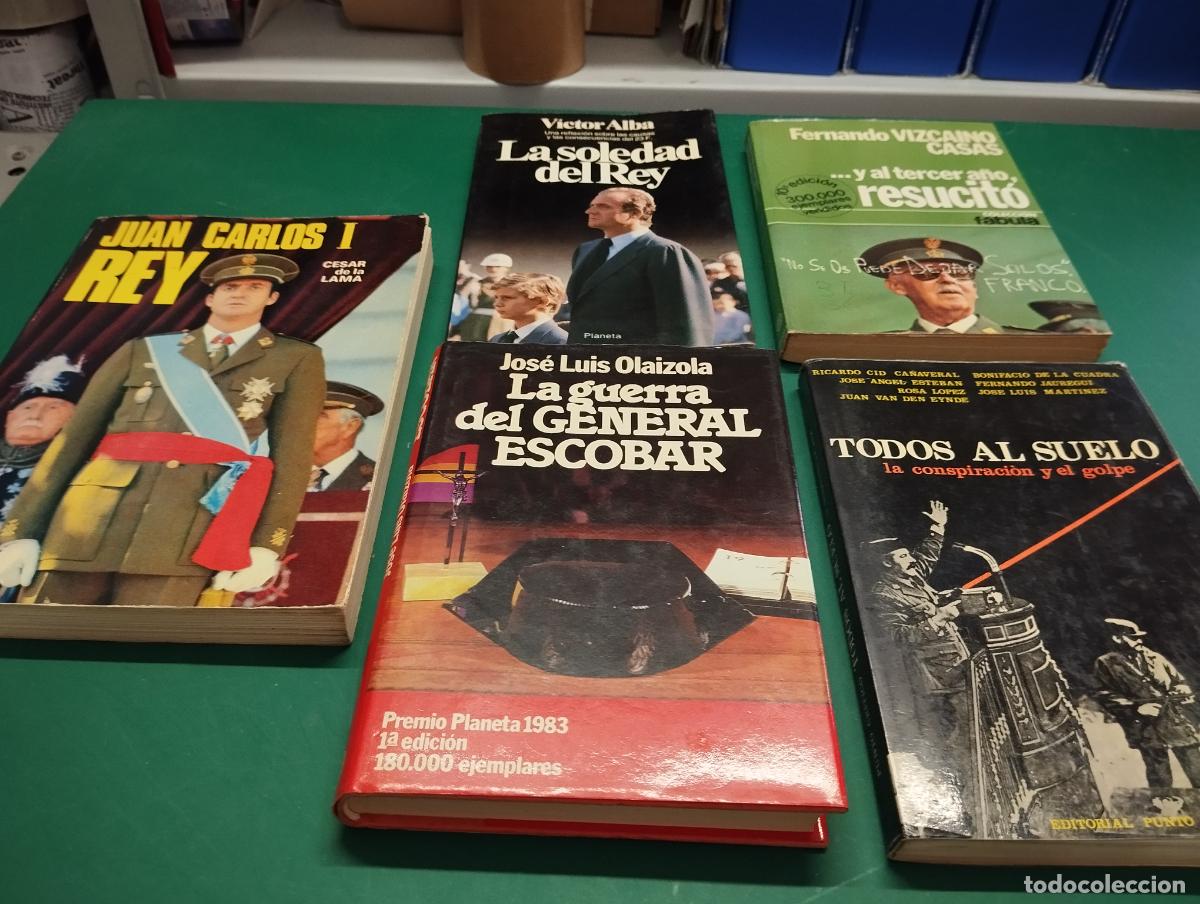 Nuevo: 5 LIBROS DE LA HISTORIA DE ESPA&Ntilde;A, DE FRANCO A JUAN CARLOS I Y LA GUERRA DEL G. ESCOBAR, P.PLANETA