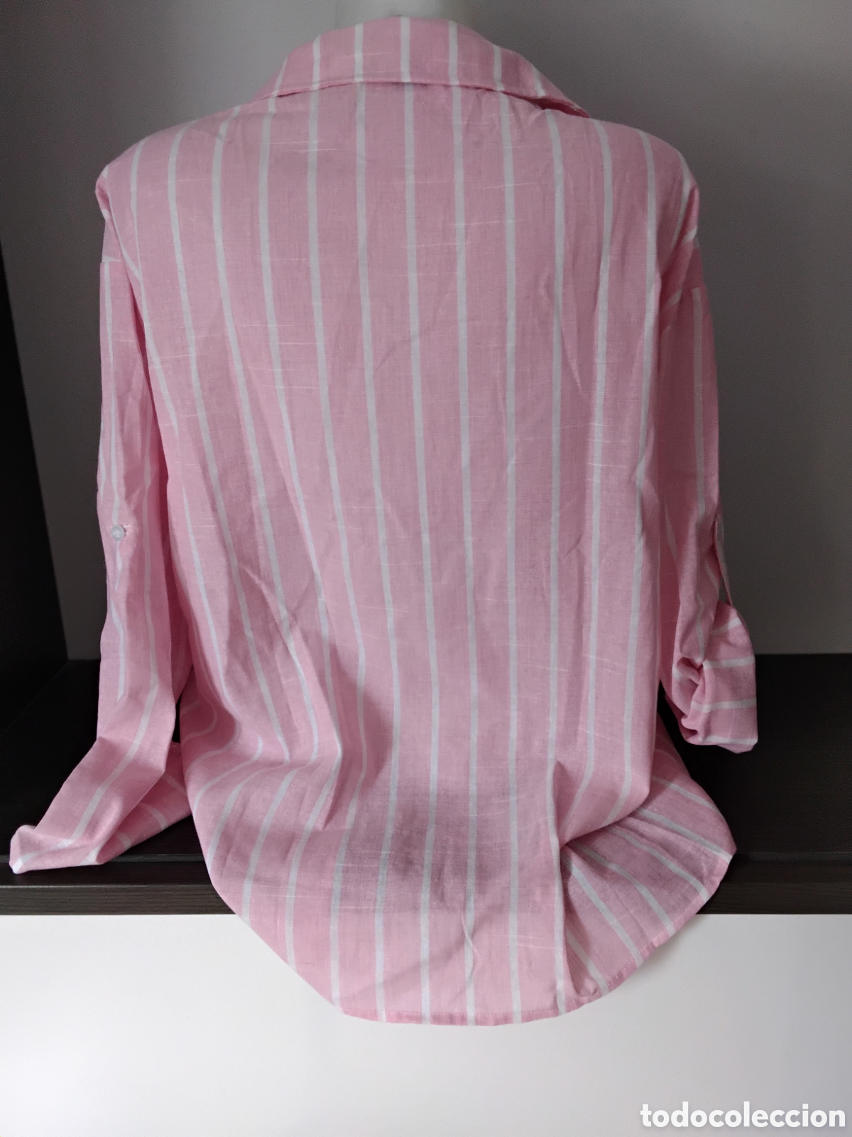 Nuevo: Blusa Lino Rayas Overside - Foto 4