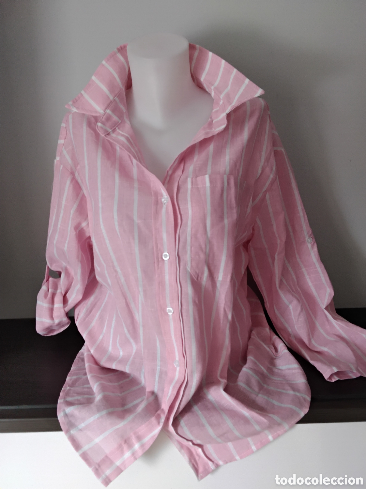 Nuevo: Blusa Lino Rayas Overside