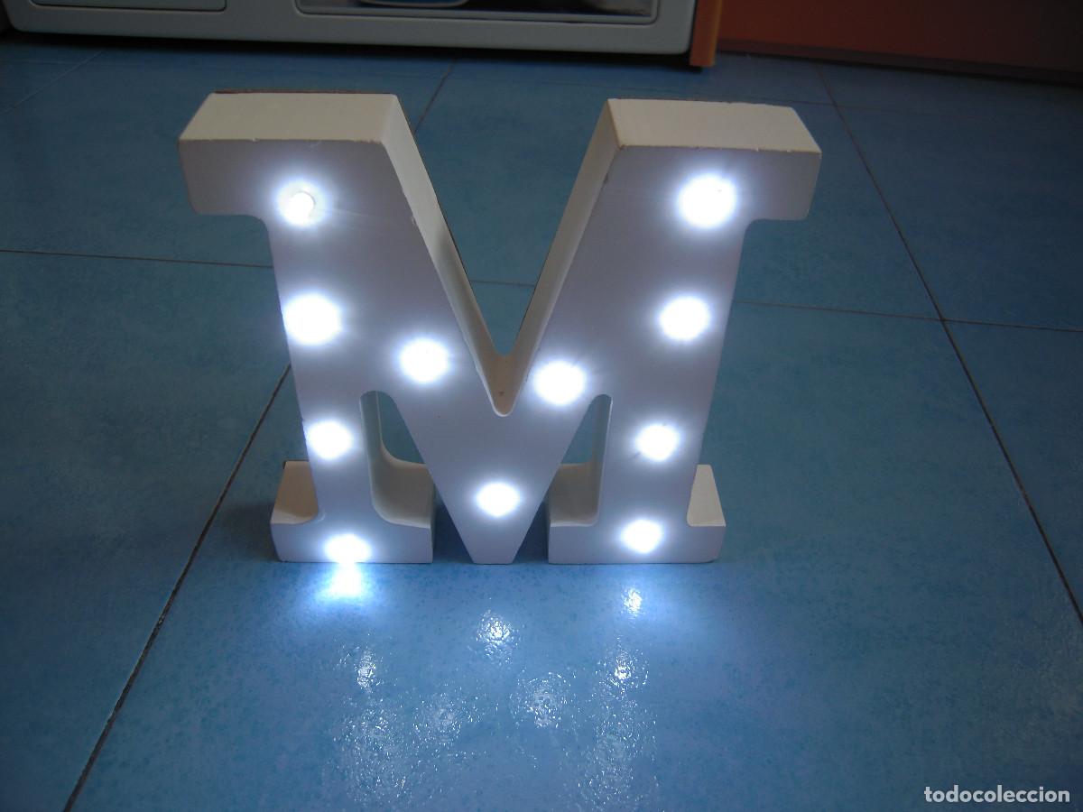 Nuevo: Letra M de madera con iluminaci&oacute;n led - Foto 10