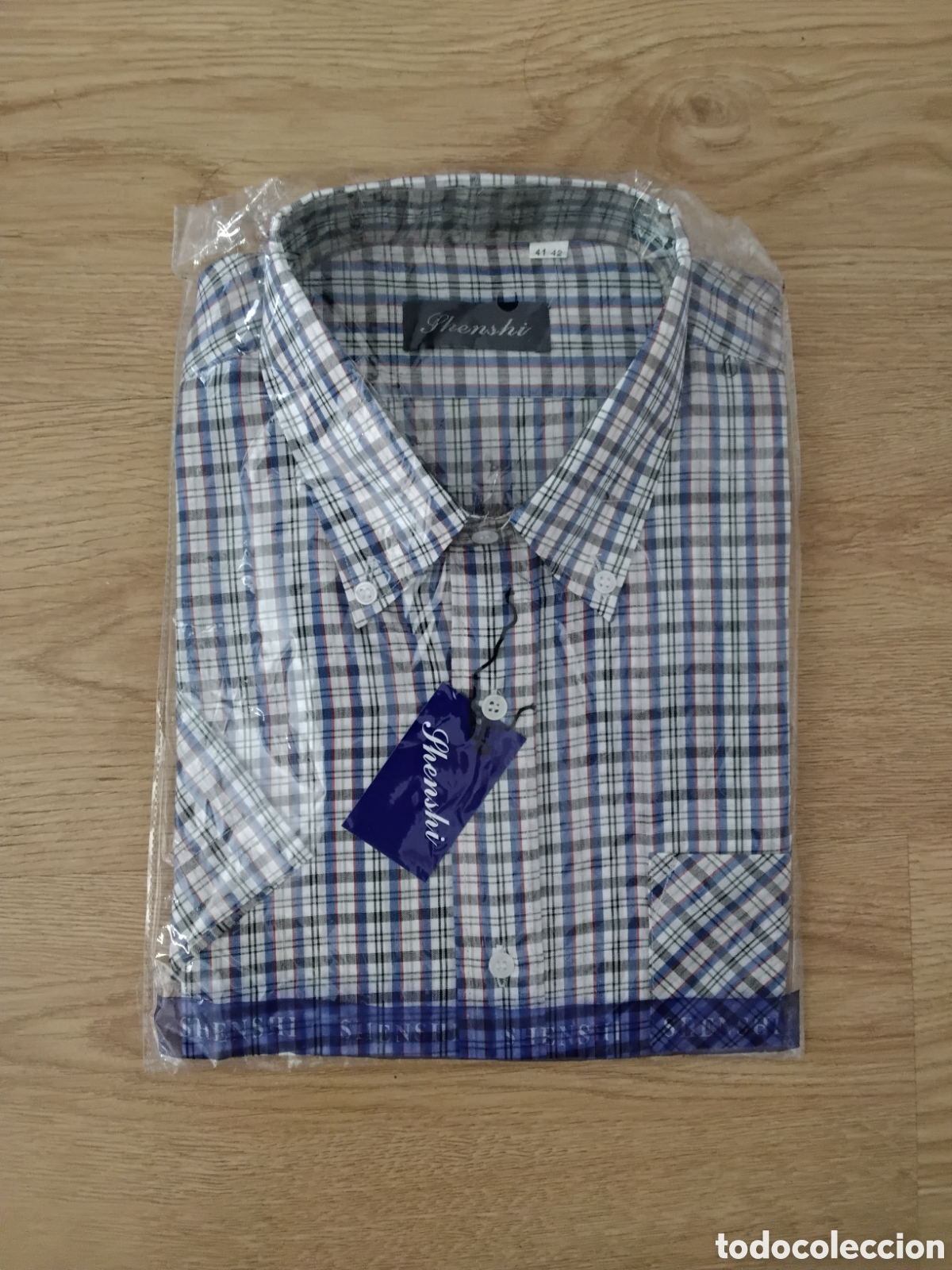 Nuevo: Camisa Cuadros Hombre Manga Corta