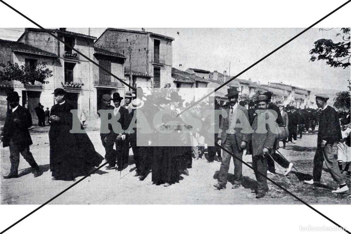 Nuevo: CASTELL&Oacute;N EN EL RECUERDO, MANIFESTACI&Oacute;N POR LA CALLE SAN ROQUE EN 1910 TD 83