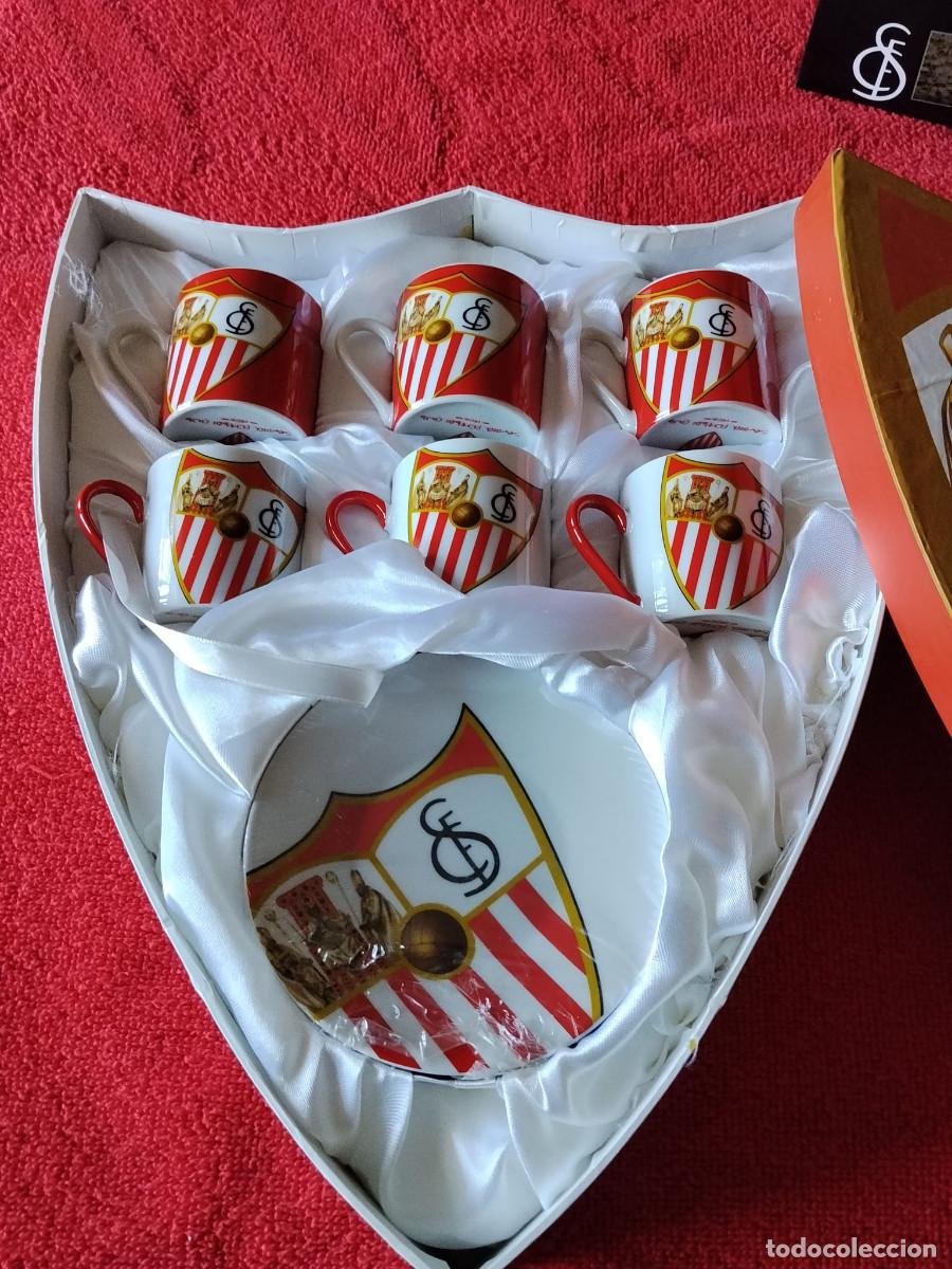 Nuevo: juego tazas de te de porcelana del sevilla fc