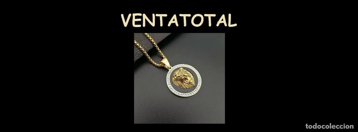 Nuevo: CADENA CORDOS CON COLGANTE DE CABEZA DE LEON ES DE ORO DE 22 KILATES LAMINADO LEE DENTRO DESCRIPCION