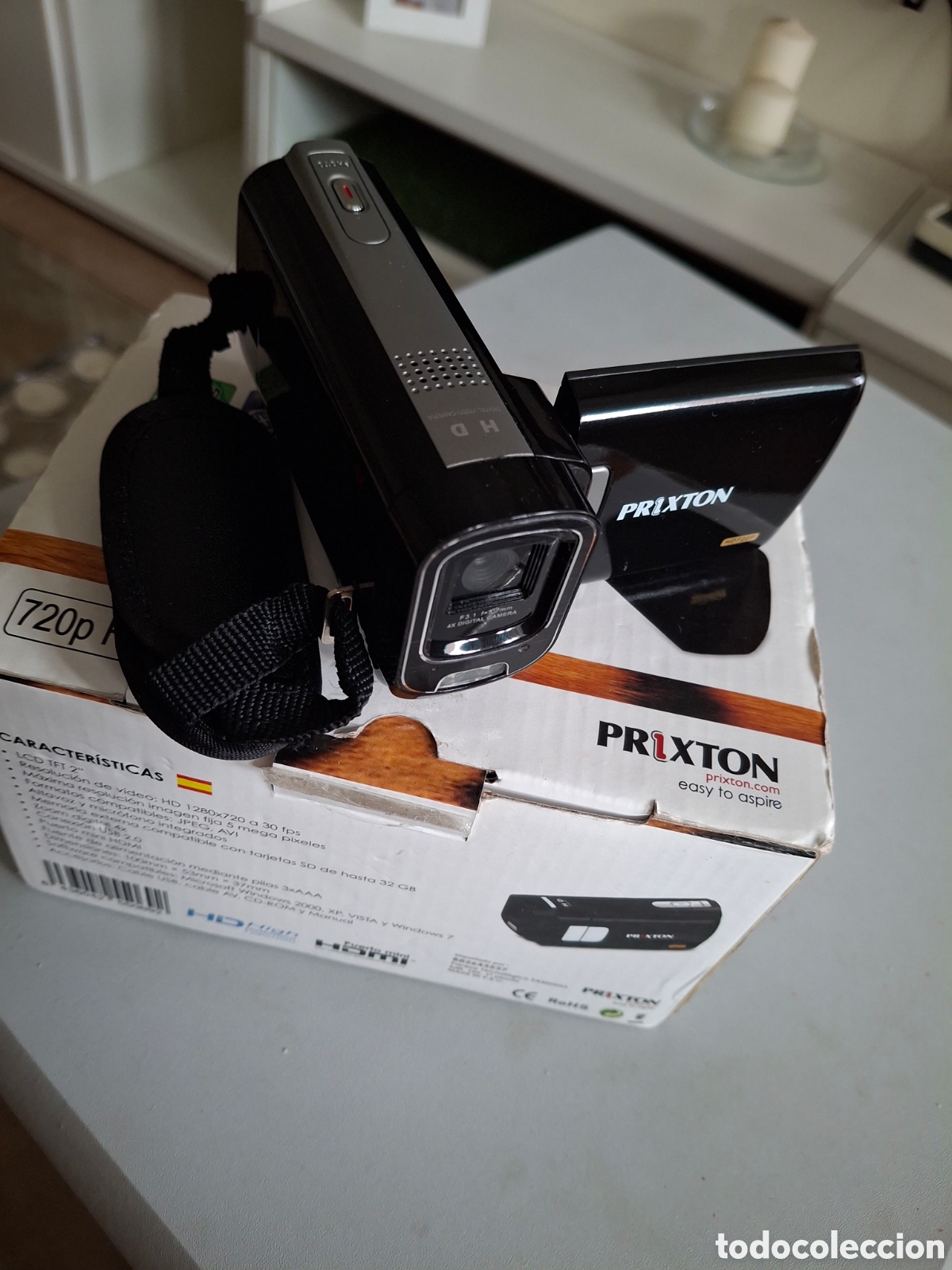 Nuevo: VIDEOCAMARA PRIXTON HD500 FIERA NUEVA CON PILAS Y TARJETA DE MEMORIA