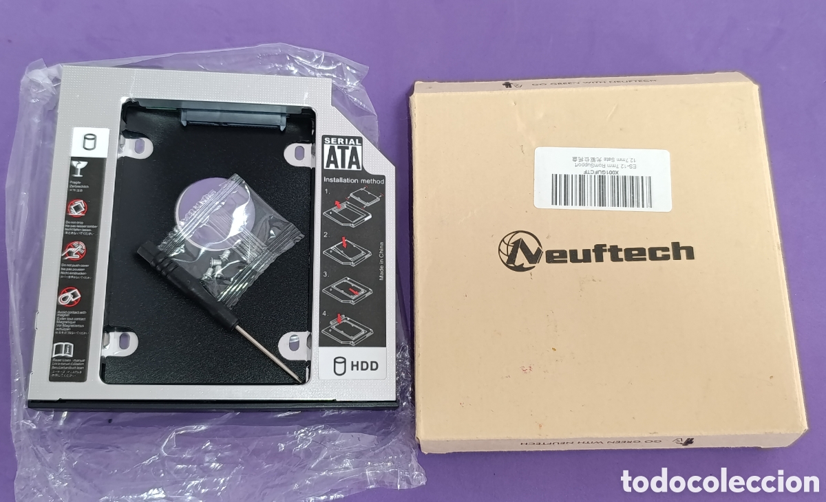Nuevo: Adaptador disco duro SATA 12.7 mm Neuftech