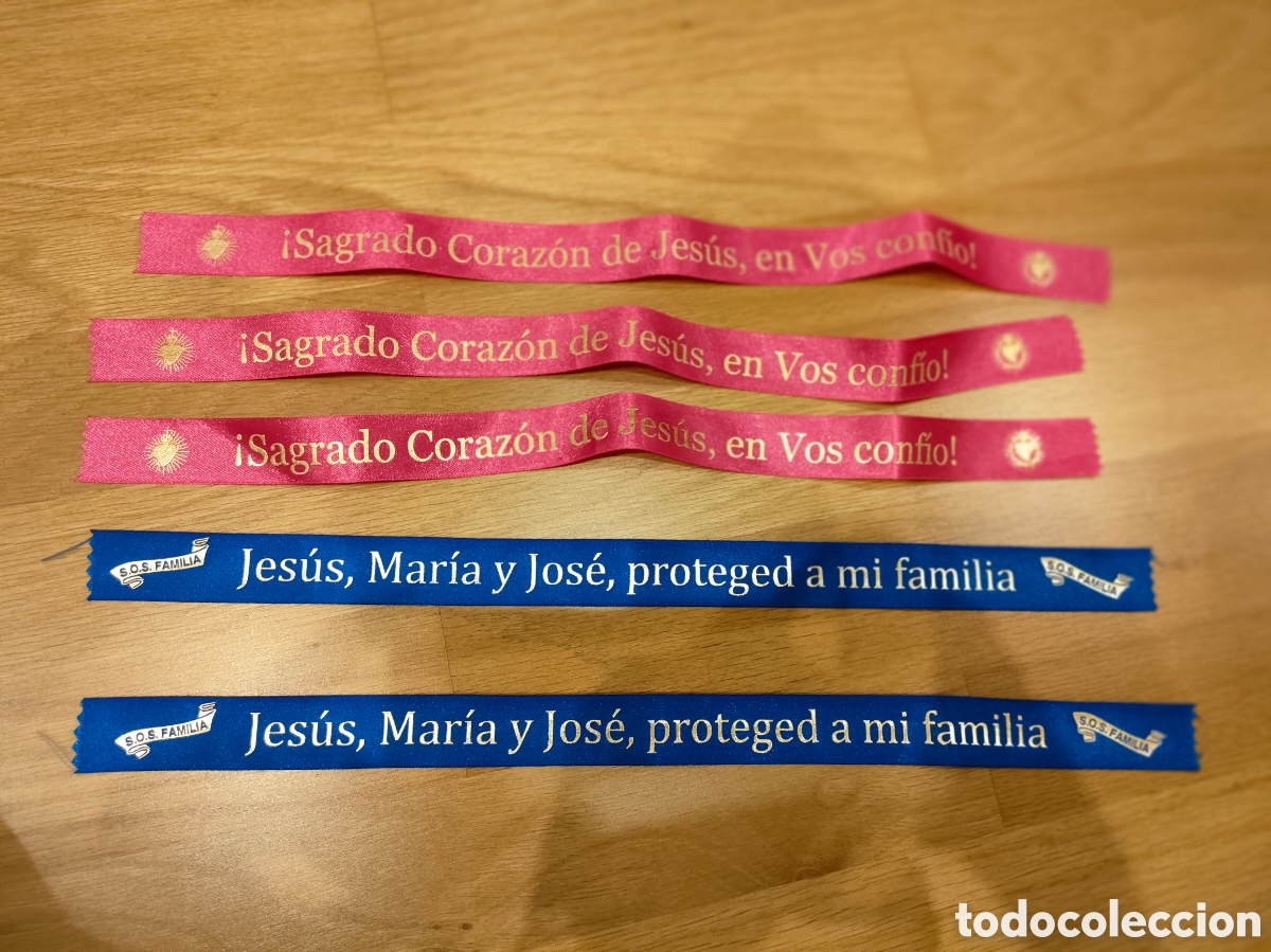 Nuevo: CINTAS CORAZ&Oacute;N DE JES&Uacute;S Y DE JES&Uacute;S JOSE Y MAR&Iacute;A