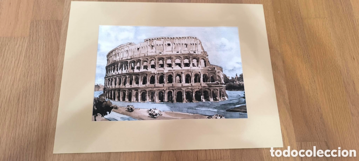 Nuevo: ACUARELA COLISEO DE ROMA