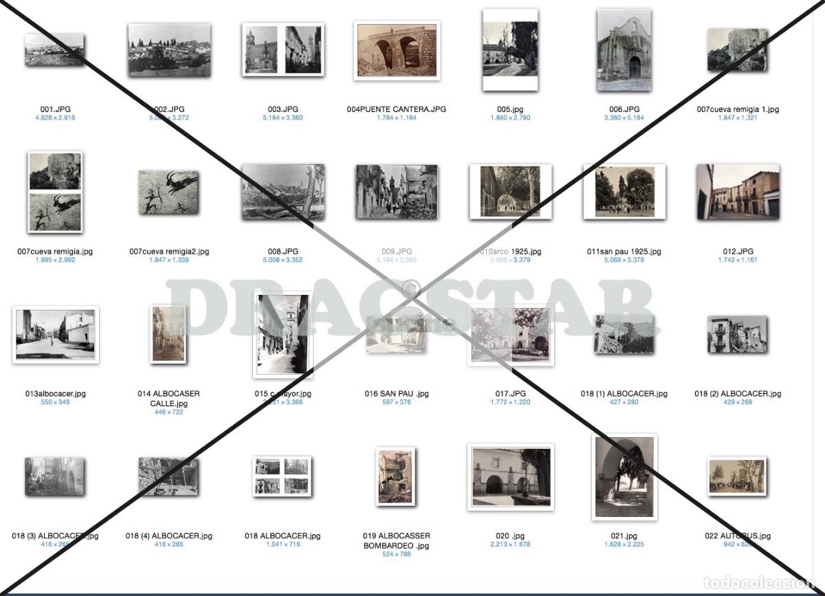 Nuevo: 24 FOTOS ANTIGUAS DE ALBOC&Agrave;SSER CASTELL&Oacute;N, COLECCIONE LAS FOTOS DE SU PUEBLO C84