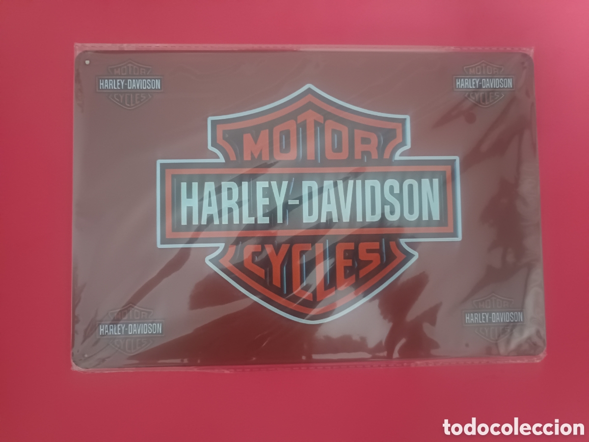 Nuevo: Cartel Met&aacute;lico Harley-Davidson - Foto 1