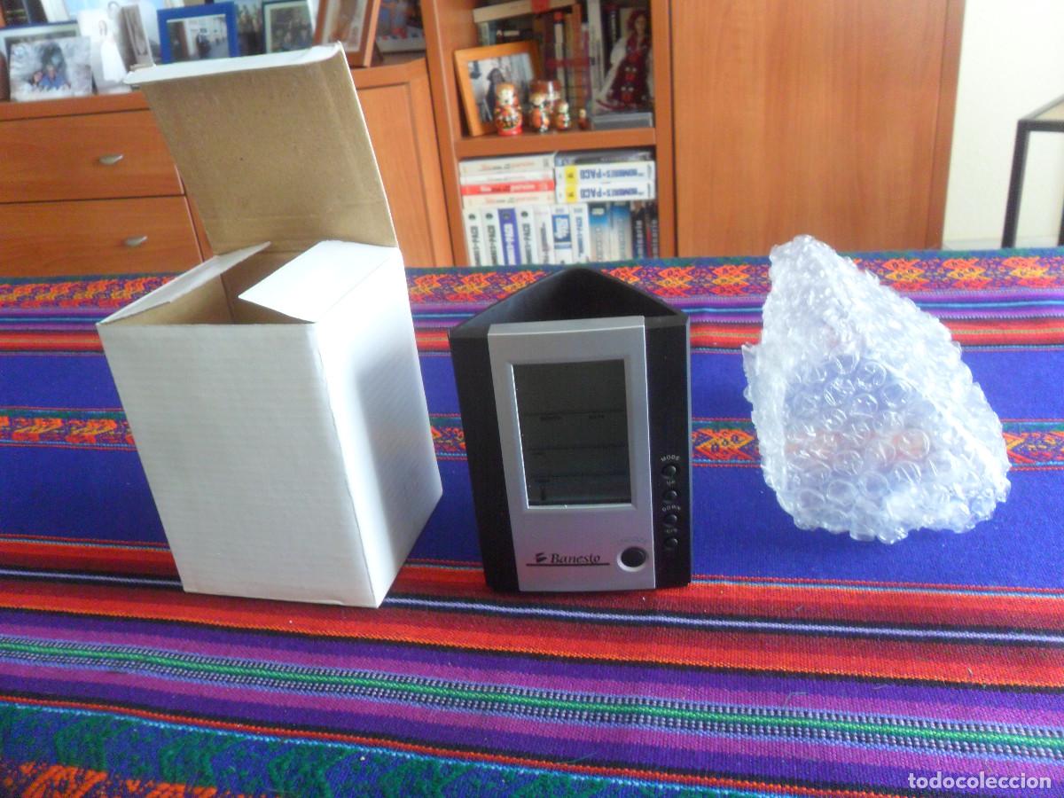 Nuevo: BANESTO RELOJ MARCO PORTAL&Aacute;PICES MULTI-FUNCIONAL LCD SIN USO.