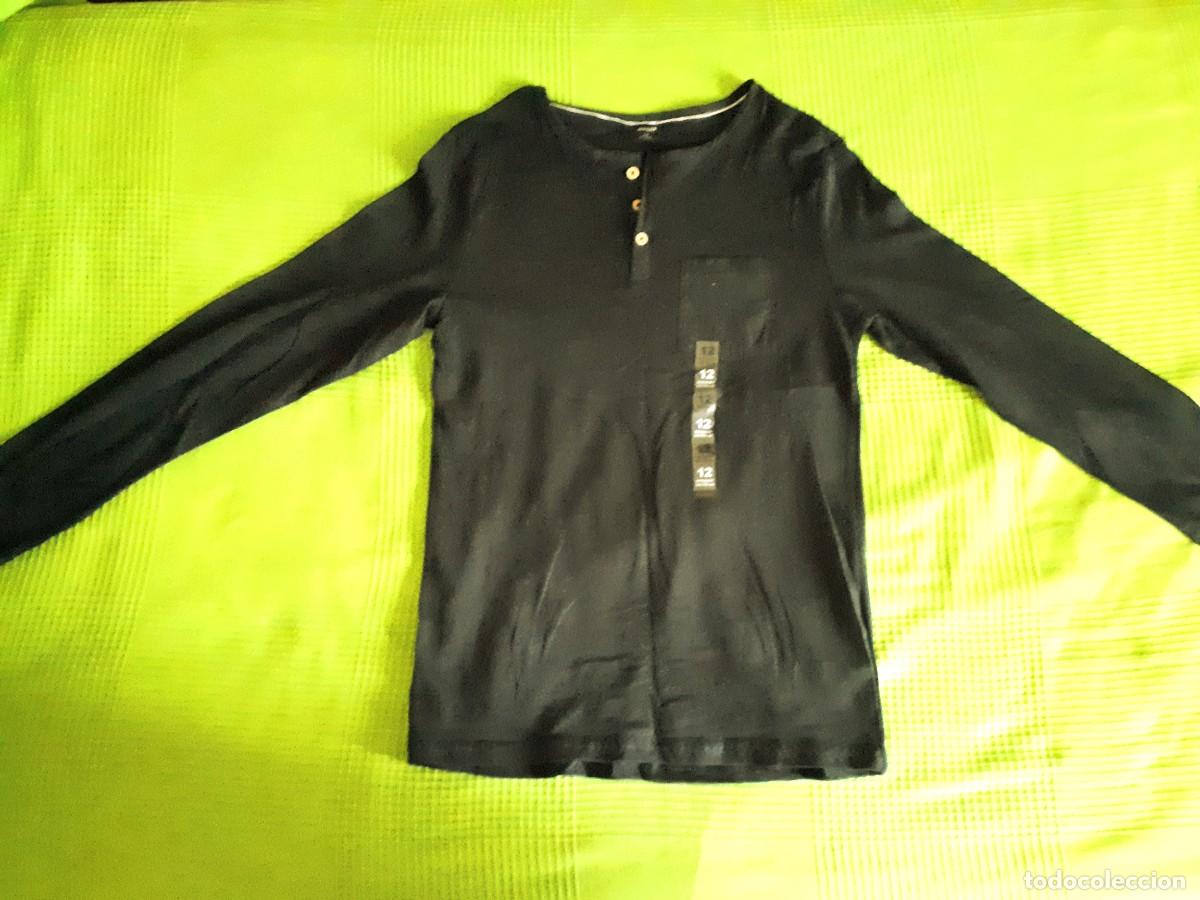 Nuevo: CAMISETA MANGA LARGA CUELLO PANADERO KIABI 12 A&Ntilde;OS