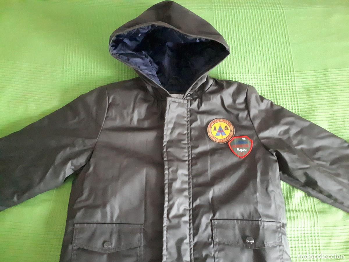 Nuevo: PARKA CHAQUET&Oacute;N IMPERMEABLE CAPUCHA UNIT - EL CORTE INGL&Eacute;S - 9-10 A&Ntilde;OS.