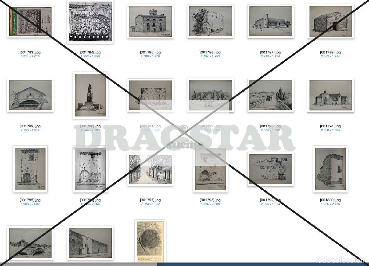 Nuevo: 21 DIBUJOS DE FOTOS ANTIGUAS DE ALMAZORA CASTELL&Oacute;N, COLECCIONE LAS FOTOS DE SU PUEBLO C84