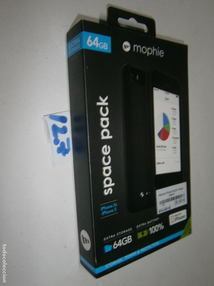 Nuevo: FUNDA PARA TELEFONO MOVIL CON BATERIA EXTERNA VINTAGE PARA IPHONE NUEVA EN SU CAJA SIN USAR