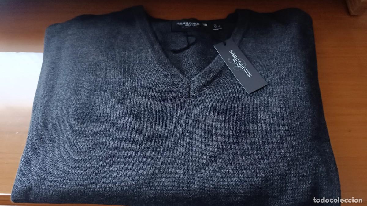 Nuevo: JERSEY HOMBRE GRIS OSCURO - RUSSELL COLLECTION - TALLA S - NUEVO, A ESTRENAR !!