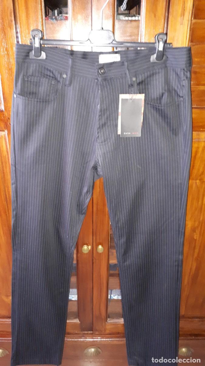 Nuevo: PANTAL&Oacute;N NEGRO RAYA DIPLOM&Aacute;TICA - ZARA MAN - TALLA 40 - NUEVO, A ESTRENAR !!