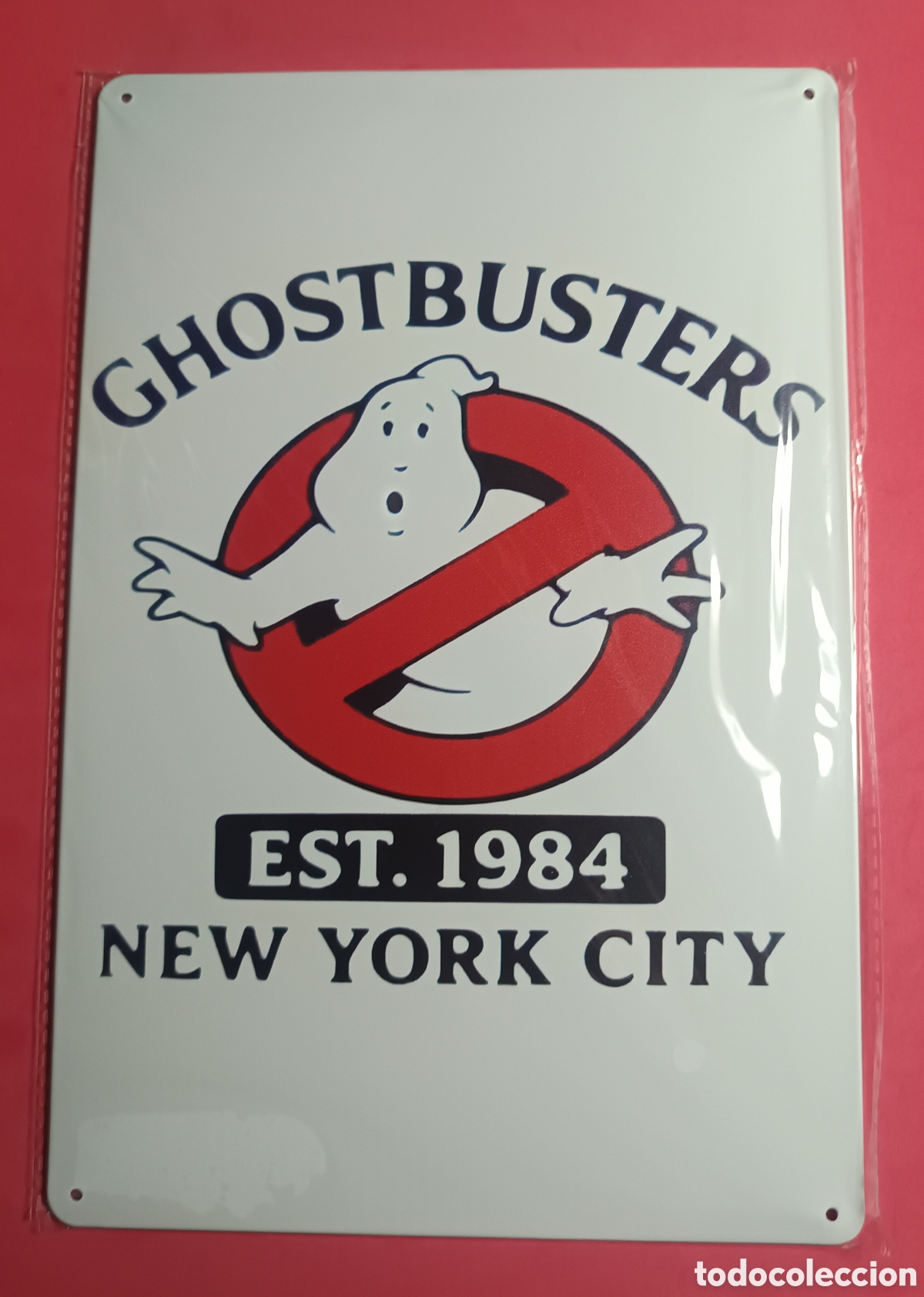 Nuevo: Cartel Met&aacute;lico Ghostbusters Est. 1984