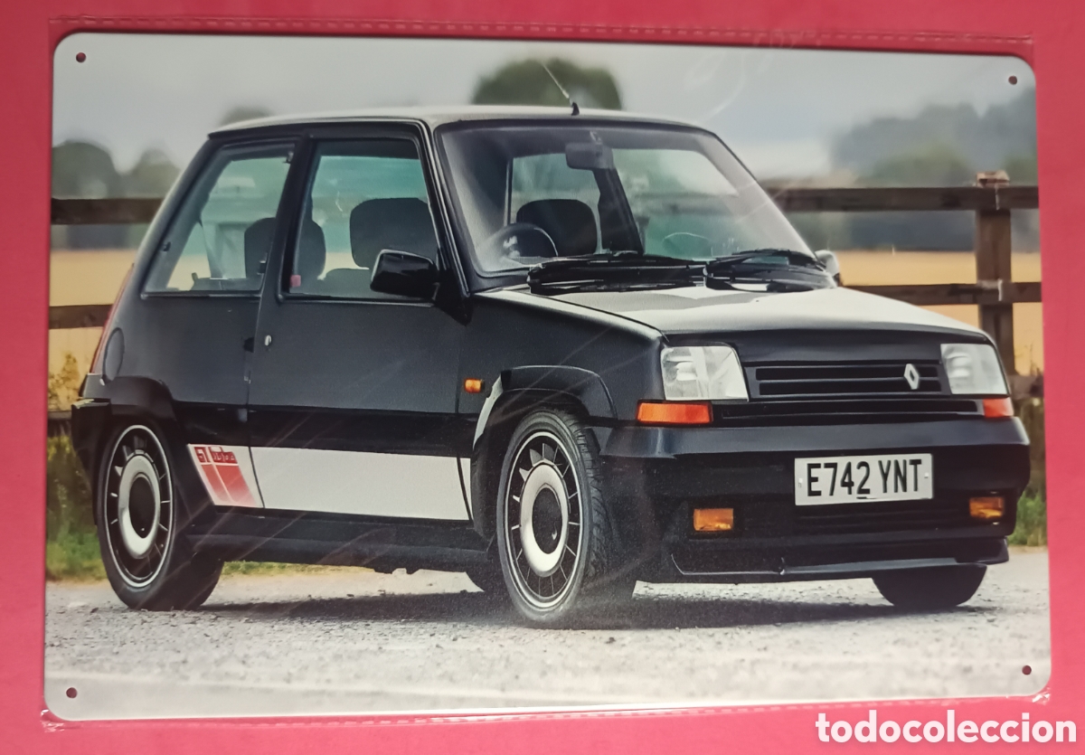 Nuevo: Cartel Met&aacute;lico Renault Turbo