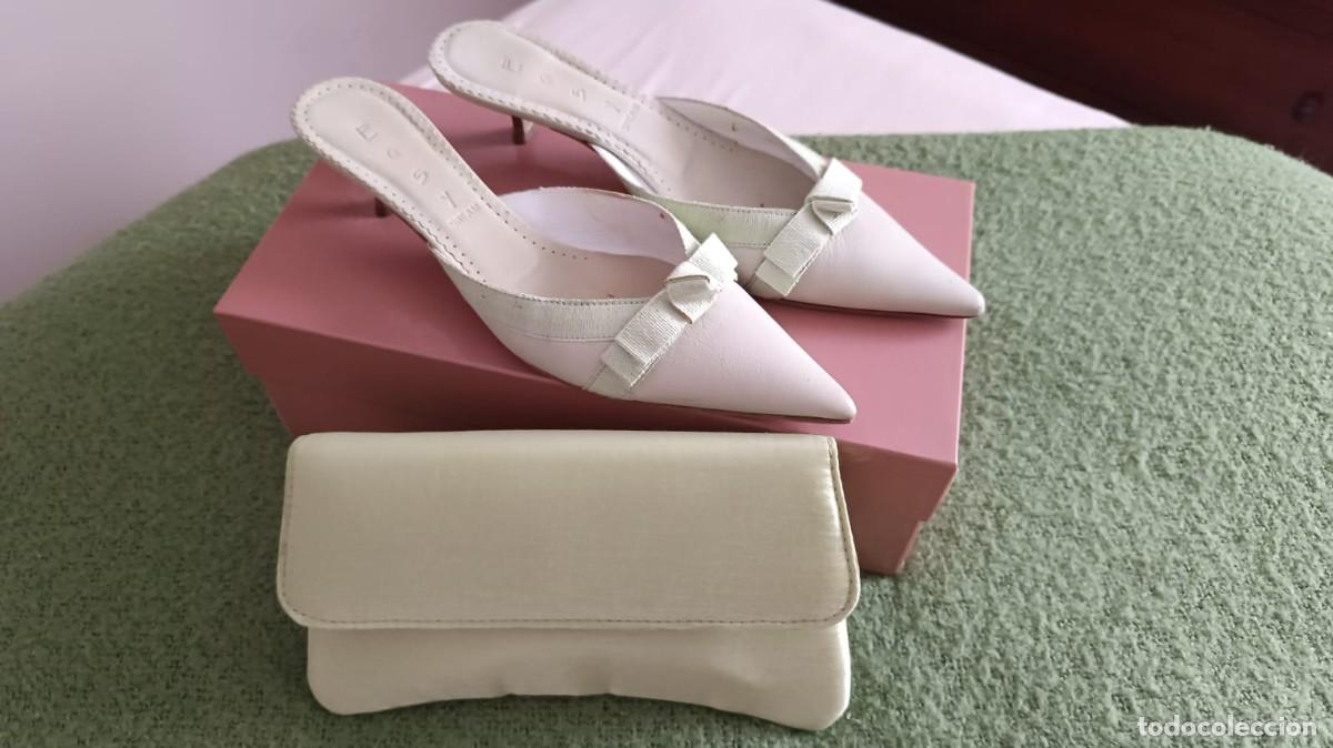 Nuevo: ZAPATOS Y BOLSO DE FIESTA VERDE MENTA EASY - TALLA 38.