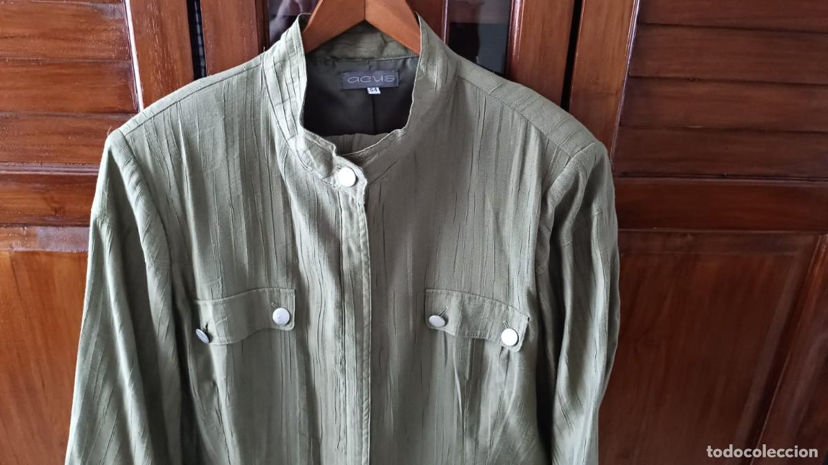 Nuevo: TRAJE PANTAL&Oacute;N SE&Ntilde;ORA VERDE MILITAR - ACUS - PACA GARC&Iacute;A - TALLA 54