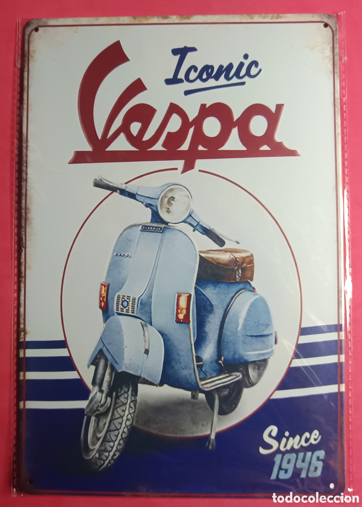 Nuevo: Cartel Met&aacute;lico Vespa Iconic