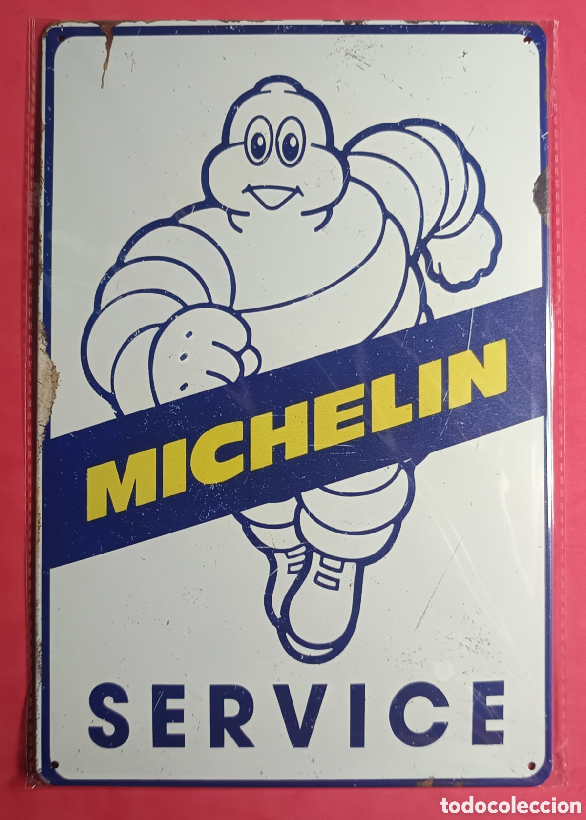 Nuevo: Cartel Met&aacute;lico Michelin Service
