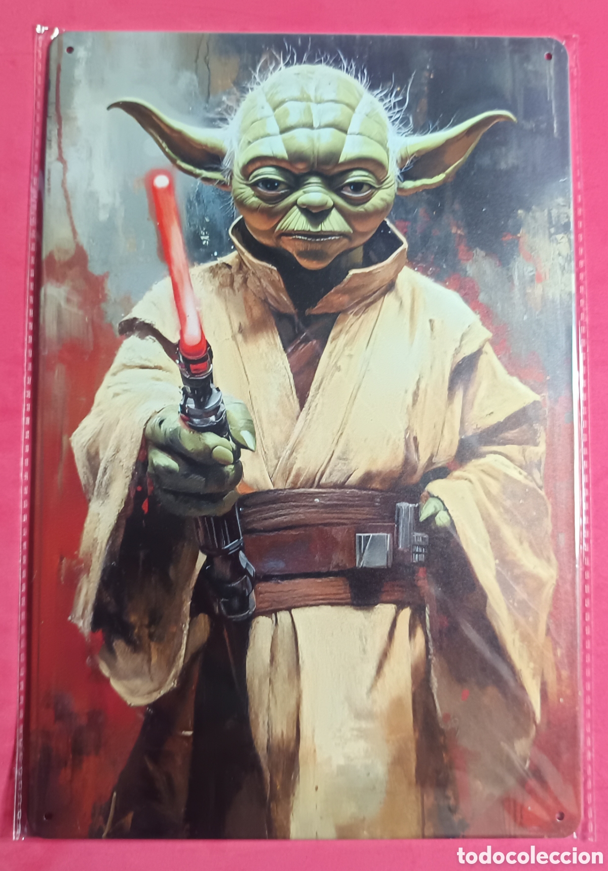 Nuevo: Cartel Met&aacute;lico Yoda Star Wars