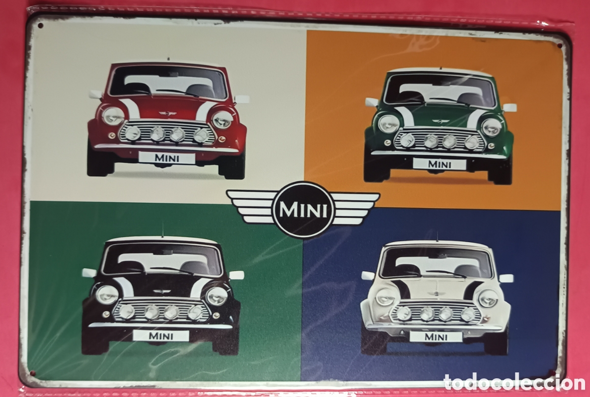 Nuevo: Cartel Met&aacute;lico Mini Multicolor