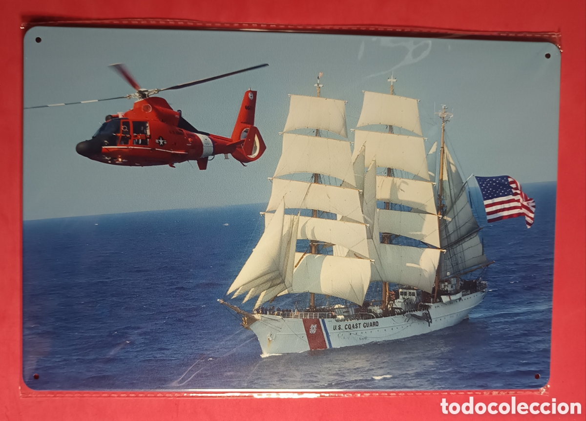 Nuevo: Cartel Met&aacute;lico Barco y Helic&oacute;ptero