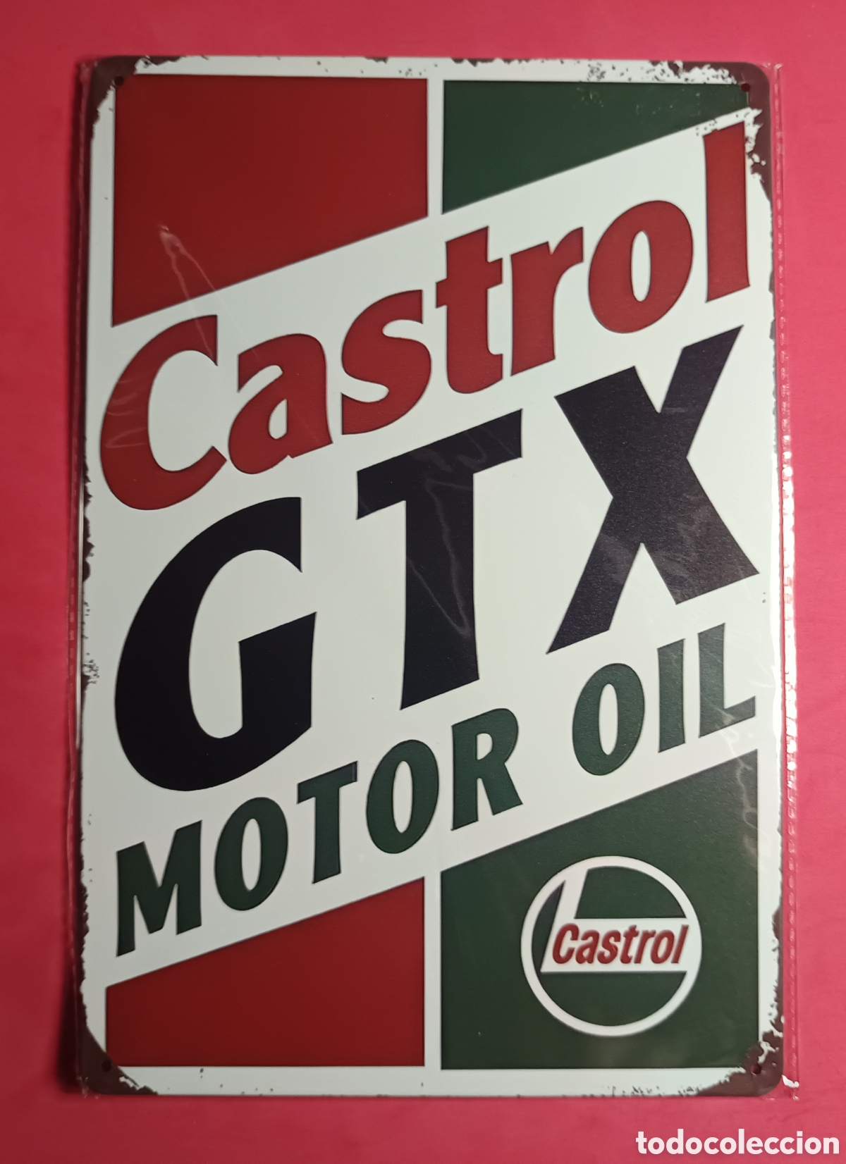 Nuevo: Cartel Met&aacute;lico Castrol GTX Motor Oil