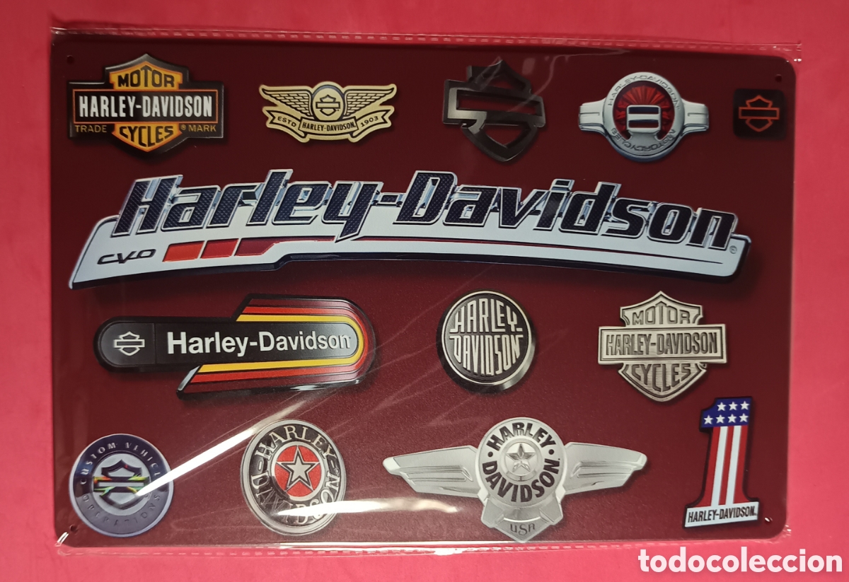 Nuevo: Cartel Met&aacute;lico Harley-Davidson