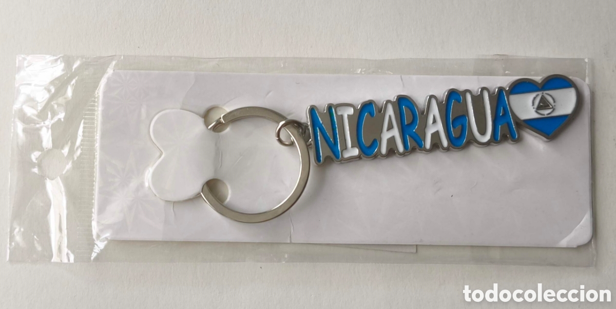 Neu: Nicaragua. Llavero. Coraz&oacute;n con bandera