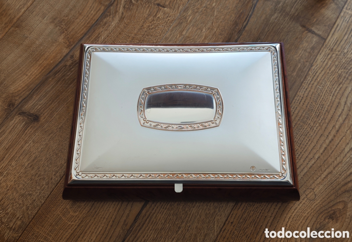 Nuevo: Caja. Joyero. Joyer&iacute;a. Plata pura 999 mil&eacute;simas. Madera. Nuevo. Espejo.